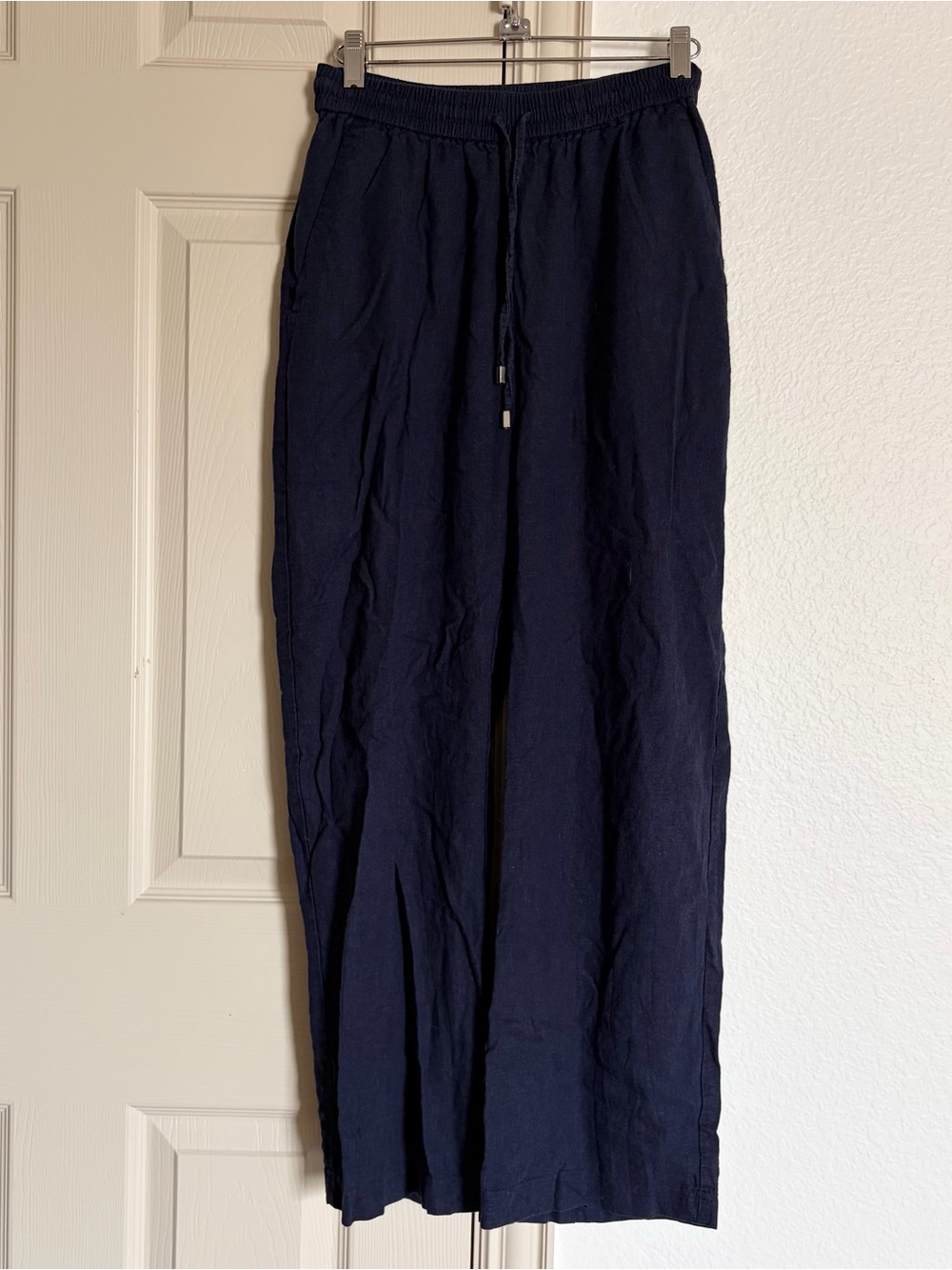 wide leg linen blend pants